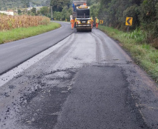 Conservação da PR-446 entre União da Vitória e Porto Vitória