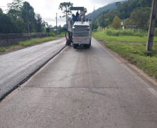 Conservação da PR-446 entre União da Vitória e Porto Vitória