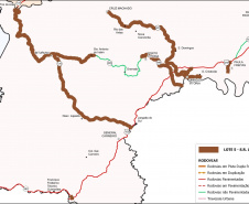 Conservação da PR-446 entre União da Vitória e Porto Vitória (mapa)