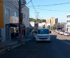 Copel remove mais de 300 kg de cabos de telecom em situação irregular em Cornélio Procópio