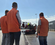  Em visita técnica na Europa, Estado finaliza compra de 8 robôs de combate a incêndios 