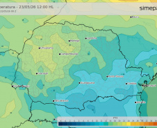 FIM DE SEMANA GELADO SEGUE COM CHUVA NO PARANÁ