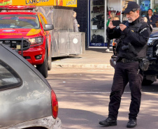 Forças de segurança realizam simulado de sinistro de trânsito em Maringá