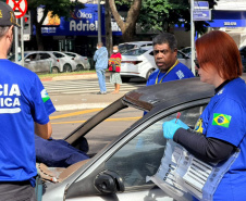 Forças de segurança realizam simulado de sinistro de trânsito em Maringá