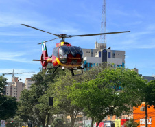 Forças de segurança realizam simulado de sinistro de trânsito em Maringá