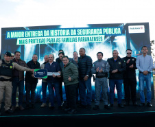 Governo do Paraná reforça segurança pública no Oeste com entrega de 49 novas viaturas