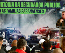 Estado entrega novas viaturas, motocicletas e embarcações para reforçar segurança no Litoral do Paraná