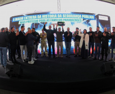 Estado entrega 24 novas viaturas para reforçar segurança em São José dos Pinhais e região