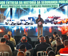 Estado entrega 24 novas viaturas para reforçar segurança em São José dos Pinhais e região