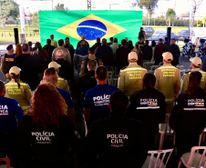 Estado entrega 24 novas viaturas para reforçar segurança em São José dos Pinhais e região