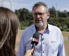 SANEPAR - Cascavel: Sanepar entrega área revitalizada após obra de desassoreamento do Lago Municipal