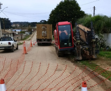 Obras da rede de esgoto em Tijucas do Sul alcançam 60% na primeira etapa