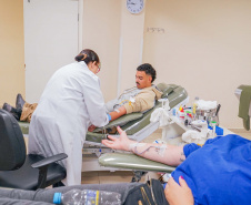 Junho Vermelho: Hemepar reforça pedido de doação de sangue dos tipos O+ e O- no Estado