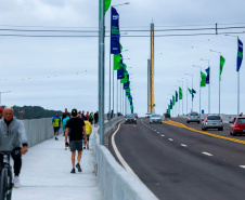 Ponte da Vitória impulsiona mobilidade com mais de 7 mil passagens de ciclistas em um mês