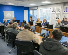 Movimento Pró-Paraná conhece projetos da Portos do Paraná e visita obras do Moegão