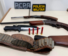 PCPR prende seis pessoas e apreende arsenal durante operação contra comércio ilegal de armas 