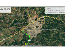 Duplicação PR-170 em Guarapuava (mapa)