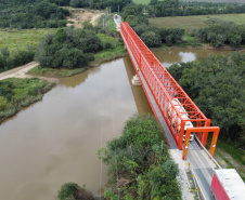 Ponte do Rio da Várzea, entre a Lapa e Campo do Tenente