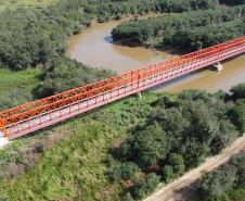 Ponte do Rio da Várzea, entre a Lapa e Campo do Tenente
