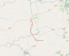 Ponte do Rio da Várzea, entre a Lapa e Campo do Tenente (mapa)