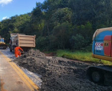 Obra de whitetopping da PR-460 e PRC-487 entre Pitanga e Nova Tebas