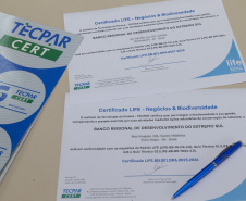 Tecpar certifica BRDE extremo sul por práticas sustentáveis