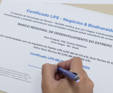 Tecpar certifica BRDE extremo sul por práticas sustentáveis