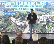 Ratinho Junior libera R$ 90,7 milhões para pavimentação de estrada turística e outras obras em Tijucas do Sul