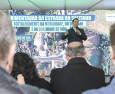 Ratinho Junior libera R$ 90,7 milhões para pavimentação de estrada turística e outras obras em Tijucas do Sul
