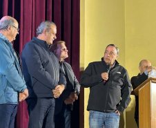 LEGENDA: Governo do Estado apresentou na noite de quinta-feira (11) o anteprojeto de engenharia com as obras necessárias para minimizar os efeitos das cheias do Rio Iguaçu.