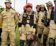 Bombeiros do Paraná participam de simulado inédito com as corporações de SC e RS e aperfeiçoam resposta a desastres