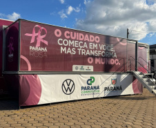 SESA - Carreta Saúde da Mulher chega a Rolândia para atender seis municípios da região