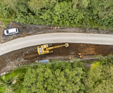 Obras de pavimentação em concreto em Antonina ultrapassam 90% de execução