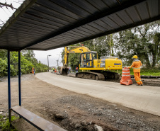 Obras de pavimentação em concreto em Antonina ultrapassam 90% de execução