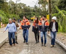 Obras de pavimentação em concreto em Antonina ultrapassam 90% de execução