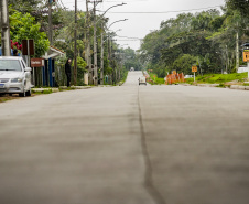 Obras de pavimentação em concreto em Antonina ultrapassam 90% de execução