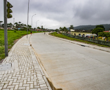 Obras de pavimentação em concreto em Antonina ultrapassam 90% de execução