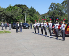 O governador Darci Piana participou nesta quinta-feira (8) do Aniversario bombeiros no Guatupê