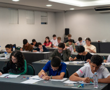 Estudantes da rede estadual participam de imersão preparatória para Olimpíada Brasileira de Matemática
