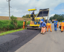 Conservação na PR-340 em Castro.