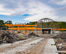 Obra do planetário em Pinhais entra em nova fase prestes a receber tecnologia alemã de última geração