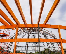 Obra do planetário em Pinhais entra em nova fase prestes a receber tecnologia alemã de última geração