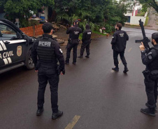 PCPR realiza megaoperação com 215 mandados contra organização criminosa em três estados