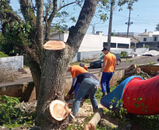 Unidades educacionais danificadas por temporal são reconstruídas com mão de obra prisional em Laranjeiras do Sul