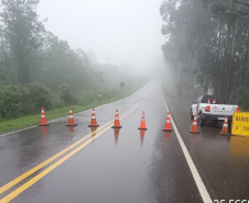 Estado trabalha na desobstrução de rodovias estaduais