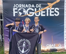 Estudantes da rede estadual conquistam ouro inédito na 95ª Jornada de Foguetes