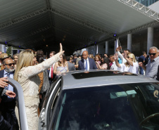 Posse do governador Carlos Massa Ratinho Júnior. Na foto, a ex governadora Cida Borghetti.   - Curitiba/Pr, 01.01.2019 - Foto Jonas Oliveira