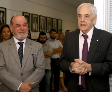Transmissão de cargo na Secretaria da Administração e Previdência. Sai Fernando Ghignone e entre Reinhold Stephanes.  -  Curitiba, 02/01/2019  -  Foto: Jaelson Lucas/ANPr
