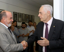 Transmissão de cargo na Secretaria da Administração e Previdência. Sai Fernando Ghignone e entre Reinhold Stephanes.  -  Curitiba, 02/01/2019  -  Foto: Jaelson Lucas/ANPr