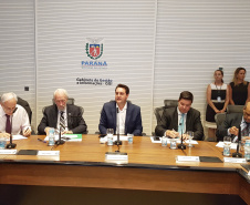 Governador Carlos Massa Ratinho Júnior durante reunião do secretariado. - Curitiba, 08/01/2019  -  Foto: Arnaldo Alves/ANPr